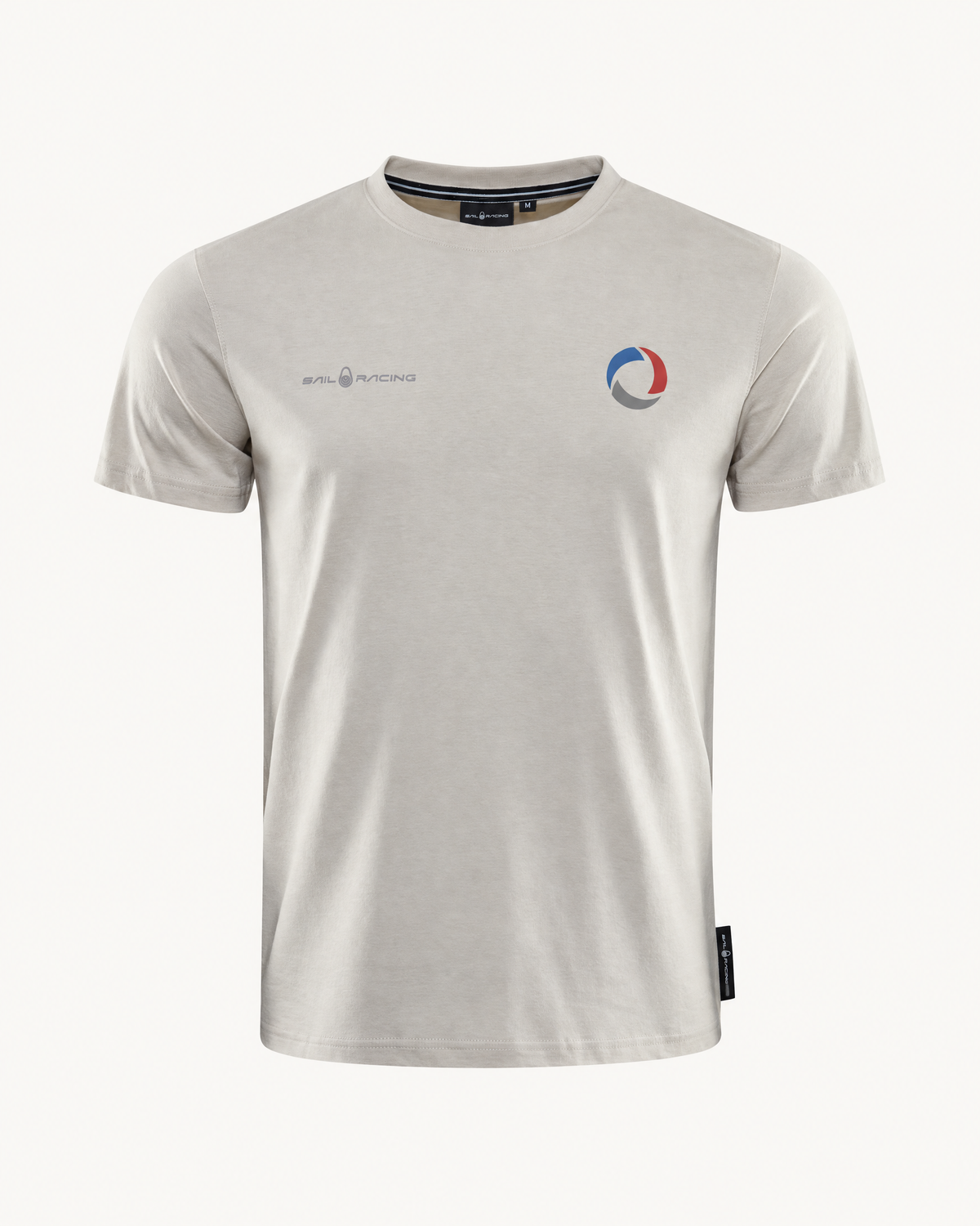 Ecru Sail Racing Bowman tee with the Open Ocean Racing mark on the chest